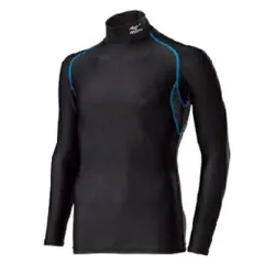 【新品・2営業日で発送】MIZUNO ミズノ ミズノ コンプレッションアンダーシャツ ハイネック長袖 メンズM ブルー×ブラック (H2JTRE0692M 7217)