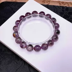 上級 EU製★オーロラクォーツ23★パワーストーン ブレスレット 天然石B 金運 浄化 開運  11.4-11.8mm Z1533