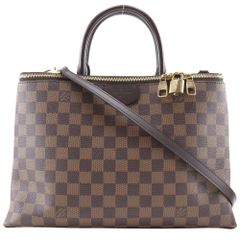 【LOUIS VUITTON】ルイ・ヴィトン ブロンプトン 2WAYショルダー N41582 ダミエキャンバス 茶 TR0186 レディース ハンドバッグ