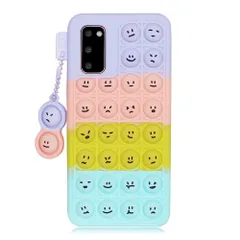 【数量限定】シリコン ソフト ケース かわいい ケース 衝撃吸収 おもしろい SCG01 キャラクター SC-51A ディズニー s20 スマホケース (Galaxy Galaxy s20 Samsung 紫.ピンク.グリーン)