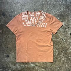 Martin Margiela 99aw AIDS TEE マルタンマルジェラ 1999aw エイズT カットソー ブラウン オリゾンティタグ MISS DEANNA ミスディアナ