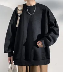 トレーナー 秋服 メンズ 大きい サイズ ビッグ シルエット パーカー 長袖 Ｔシャツ ゆったり 無地 シンプル スポーツ スポーツウェア プルオーバー 人気 ストリート 柔らかい肌触り シンプル オシャレjigw02