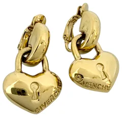 ジバンシィ　レディース　クリップ　イヤリング　ヴィンテージ　ハート　キー