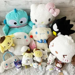 サンリオ Sanrio ぬいぐるみ 大量まとめ売り 17点セット ハンギョドン  シナモロール ポムポムプリン クロミ タグあり多数 170