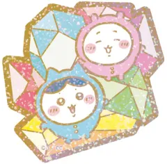 【中古】食玩 ステッカー・シール ちいかわ＆ハチワレ 「ちいかわキラキラダイカットステッカー付きグミ」