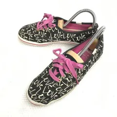 Keds × kate spade★ローカットスニーカー/コラボシューズ【US5.0/レディース22.0程度/ブラック】sneakers/Shoes/trainers◆B-105