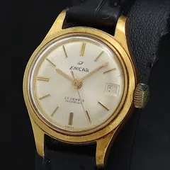 エニカ(ENICAR)腕時計　手巻き式　ヴィンテージ70年代 エニカ(ENICAR)腕時計 手巻き式 ヴィンテージ70年代 立ち並ん