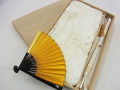 平和屋1□極上 振袖・長襦袢セット 鞠花文 暈し染め 本金箔 半衿刺繍