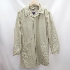 ◇ LANDS'END ランズエンド キルティングライナー フロントボタン 防寒 長袖 コート サイズM ベージュ メンズ E  【1304050029646】のサムネイル