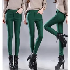 裏起毛 スキニーパンツ パンツ レギンス チノパン トレンカ レギンパン ボトムス 無地 秋冬 レディース コーデ スキニー パンツ ロングパンツ cbr894