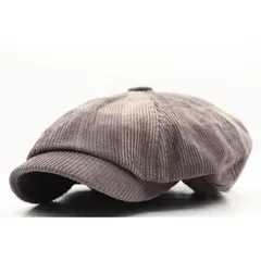 キャスケット帽子 チェック コーデュロイキャップ 56~59cm KC17-3