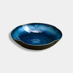 【 E801 】 超名品　明治期尾張七宝上手作品　銀線七宝獅子鳳凰文トレイ i-img900x1200-