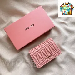 【今日特価】Miu Miu ミュウミュウ ミニ財布シリーズ 頭層の小羊皮を使用-WTO輸入2