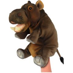 HANSA BH8461 ハンドパペット カバ 23 HIPPO 人形劇 ベビー 赤ちゃん 泣き止ませ ぬいぐるみ 操り人形 あやつり人形 指人形 腹話術 ハンサ もふもふ 動物 アニマル 置物 人形 フィギュア 大きい マスコット 大型 かわいい おすすめ
