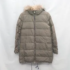 ◇ NOLLEY'S ファー　フロントジップ　リバーシブル　カジュアル 長袖 ダウンコート サイズ38 ブラウン系 レディース E  【1505130000429】のサムネイル