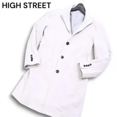 HIGH STREET ハイストリート 秋冬 Super100 メルトン ウール100％★ スタンド コート Sz.M メンズ 灰 グレーのサムネイル