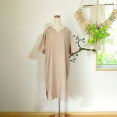 バラカ ボタンワンピース●ベージュ