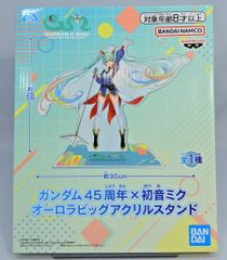 BANDAI SPIRITS オーロラビッグアクリルスタンド ガンダム45周年×初音ミク 初音ミク