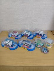 サークルKサンクス限定　「新幹線プラレール10周年」5種類　機関車トーマスと仲間たち乗物コレクション2種類おまけ付き