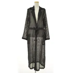 【agnesb.】9789JBZ0 メッシュニットロング長袖カーディガン