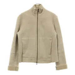 JIL SANDER (ジルサンダー) 裏ボア ジップアップ ヌバック レザー ジャケット アイボリーのサムネイル