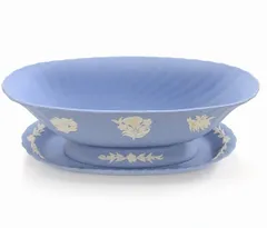 ウエッジウッド  ジャスパーウェア コンポートボウル WEDGWOOD - 値下げ☆ ウェッジウッド ジャスパー コンポートの