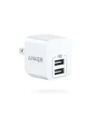 【新着商品】Anker PowerPort mini（12W 2ポート USBフルスピード充電器）【折りたたみ式プラグ/PowerIQ/超コンパクトサイズ 】iPhone iPad Android Audiovox CDM3000 各種対応