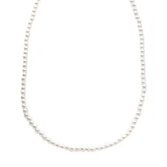 【ホワイト×ワンサイズ】[Cream dot. クリームドット公式] ネックレス レディース  ロング パール 6mm 大人 シンプル  