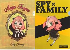 [중고] 클리어 파일 아냐 포저 / 타이틀 A4 클리어 파일 2장 세트 [이치반 복권 SPY×FAMILY -Embark on a mission-] H상