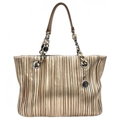 ブルガリ トートバッグ レディース プリーツ ハンドバッグ モテーネ BVLGARI レザー ゴールド ゴールド金具 美品【中古品】