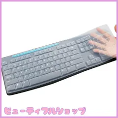 【特価】シリコンキーボードプロテクタースキンカバー Logitech MK295 MK275 K200 MK200 K260 MK260 K270 MK270 デスクトップキーボード(クリア、K200と互換性あり)