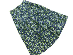 Rope Picnic ロペピクニック 花柄 フレア スカート size40/紺 ■■ レディース