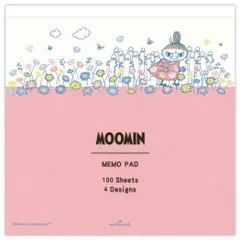 【メール便】ムーミン メモ帳 メモパッド MOHNレッド Happy in Nature 北欧 日本ホールマーク スクエアメモ キャラクター グッズ 