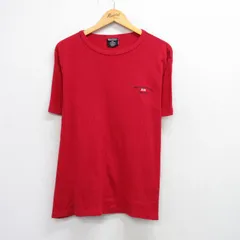 XL/古着 ラルフローレン ポロジーンズ 半袖 ブランド Tシャツ メンズ 90s ワンポイントロゴ 大きいサイズ コットン クルーネック 赤 レッド