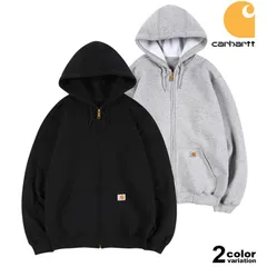 Carhartt カーハート パーカー スウェット ジップパーカー 裏起毛 ロゴ プリント ルーズフィット 定番 人気 メンズ トップス k122