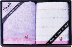 【特売】今治タオル ギフトセット バスタオル フェイスタオル ウォッシュタオル ボックス入り プレゼント 箱入り 日本製 贈答 (フェイスタオル２枚 ロマンローズ)