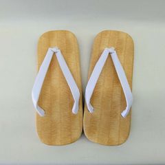 雪駄（せった)　　白鼻緒　3Lサイズ   スポンジ底 （Setta）   （Setta）