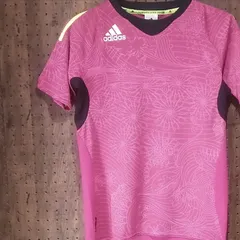 adidas アディダス　CLIMACOOL　「o caminho para o brasil」　Tシャツ　スポーツウエア　背・脇メッシュ　レディースサイズXS