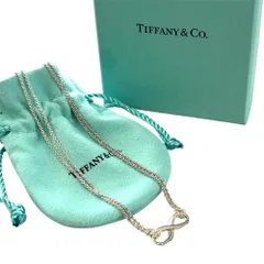 美品 Tiffany&Co ティファニー インフィニティ ダブルチェーン ネックレス SV925 シルバー レディース 古着 中古 USED