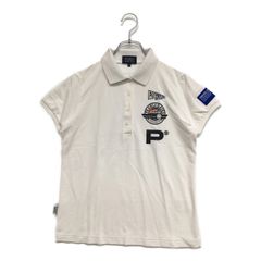中古 レディース パーリーゲイツ PEARLY GATES 半袖ポロシャツ 0(S) 白 ホワイト シンプル