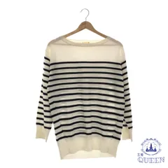 【訳アリ】 GU ジーユー トップス ニット セーター カジュアル 長袖 レディース ボーダー 901-9911 送料無料 古着