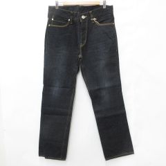 サンフラワー SUNFLOWER Loose Wide Denim Pants 5074 ルーズフィットワイドデニム ジーンズ ブラック グレー  30×32 Mサイズ 1116 - メルカリ