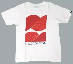 【中古】Tシャツ(キャラクター) 超大型巨人 Tシャツ ホワイト＆レッド Mサイズ 「進撃の巨人展 FINAL」