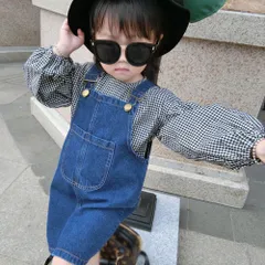 ☆ ブルー ☆ 110cm ☆ ジャンパースカート 子供服 lycl1004 ジャンパースカート キッズ スカート ジャンパースカート ベビー服 子供服 スカート サロペット デニム ジーンズ ジュニア ショート タイト ワンピース 伸縮性 シンプル 女の子