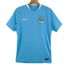 ナイキ 半袖Ｔシャツ トップス サッカー ユニフォーム マンチェスターシティ ドライフィット メンズ Sサイズ 水色 NIKE 【中古】