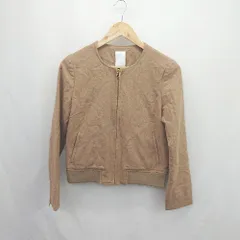 ◇ ⊇ laboratory work ラボラトリーワーク ウール混 ノーカラー 長袖 ブルゾン サイズM キャメル レディース E  【1506230017638】のサムネイル