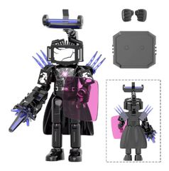 즉납 스키비디화장실 업그레이드 타이탄 TV맨 조립식 피규어 큰 LEGO 호환 레고 블록 TV 3.0 전자기 암 아스트로 미니 피그 13㎝ 약