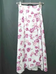 ◇ PROPORTION BODY DRESSING プロポーション 花柄 ロング丈 フレア スカート サイズXS ピンク マルチ レディース P  【1407260033769】