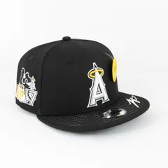 【New EraⓇ正規商品】KIDS 子供用 ニューエラ 帽子 キャップ Youth 9FIFTY 大谷翔平 American League MVP & Home Runs Leaders ロサンゼルス・エンゼルス ブラック (商品番号：14339769)