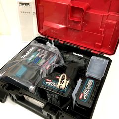 未使用 makita マキタ 充電式インパクトドライバ TD002GRDXB フルセット 40Vmax 2.5Ah 純正品 ブラック コードレス 電動工具 △ DW3266